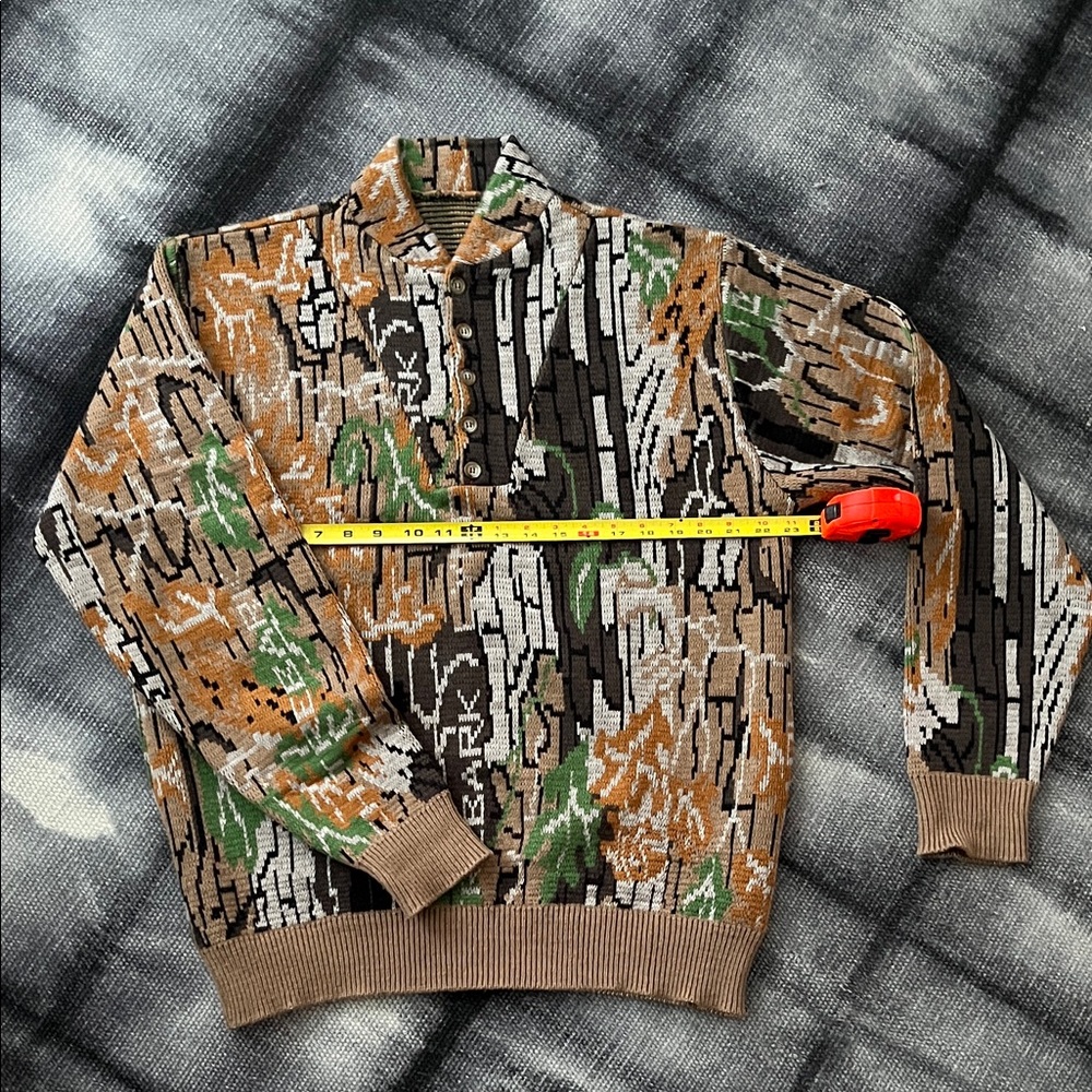 Vintage Clarkfield Trebark Camouflage Men's Sweater